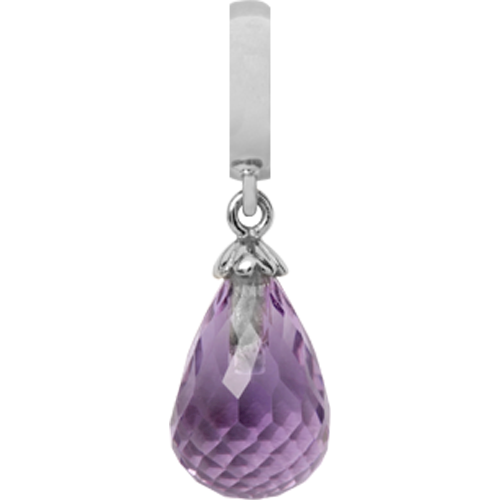 Image of Christina Collect Amethyst Drop sølv charm